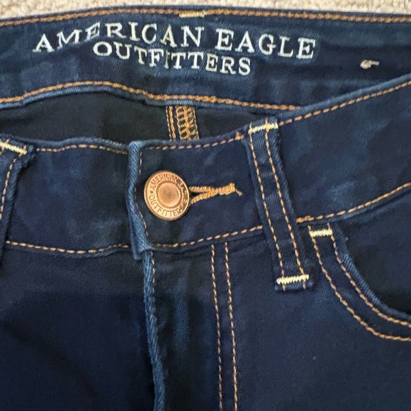 American Eagle Outfitters Women's Navy Skinny Jeans - Picture 2 of 3